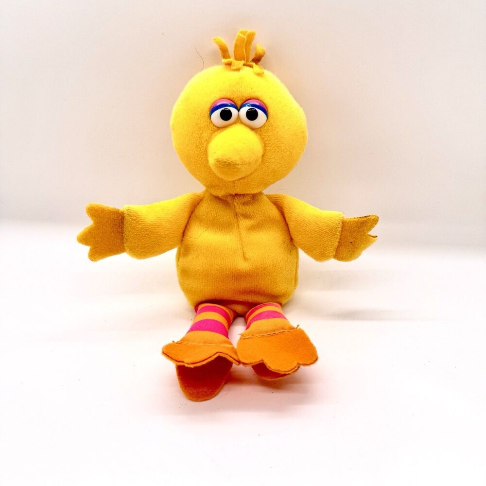 Vintage 1997 Sesame Street Big Bird Plush Applause Beanbag Toy‎ Jim Henson 8.5"
